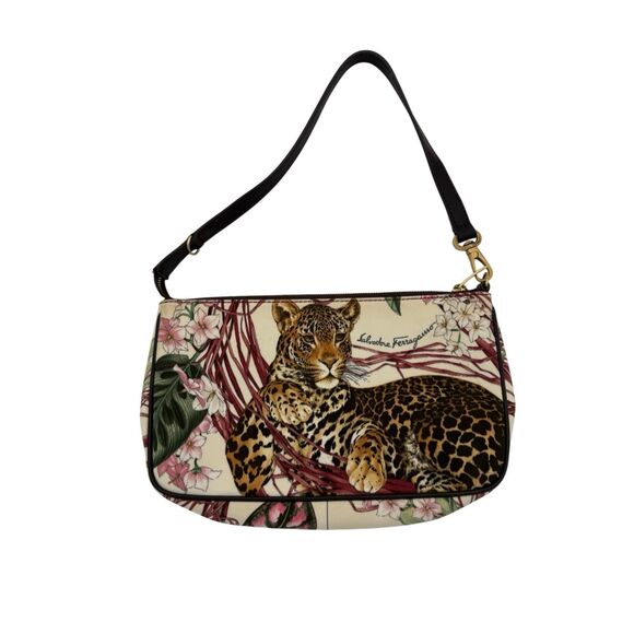 Salvatore Ferragamo Leopard Cheetah Bag - Picture 1 of 10